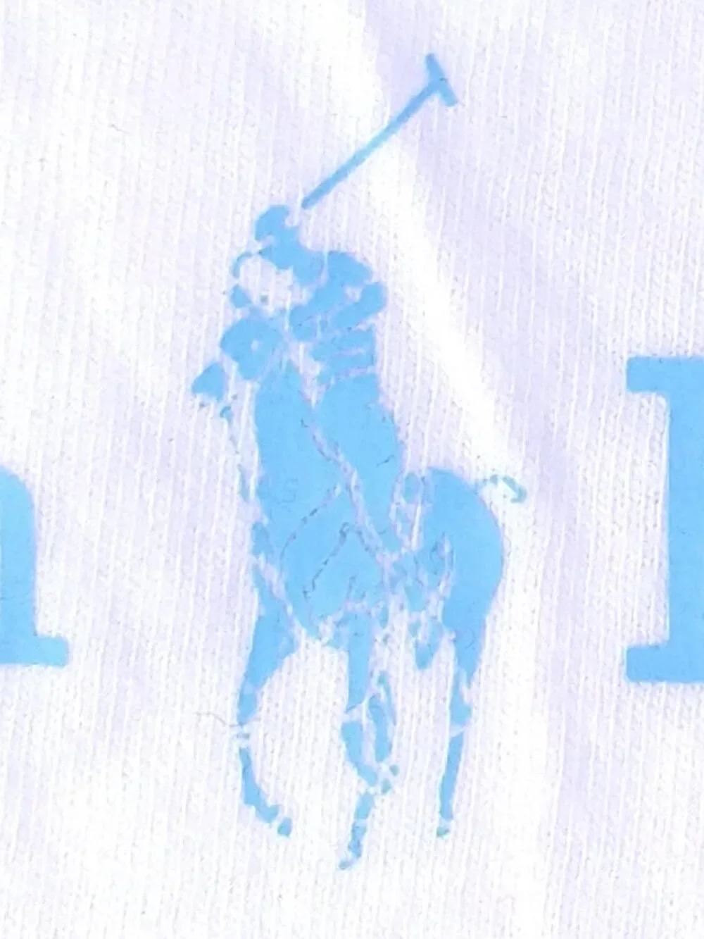 POLO RALPH LAUREN T Shirt XL WHITE Blue Pony SPELLOUT Athletic Dept MENS RL SS